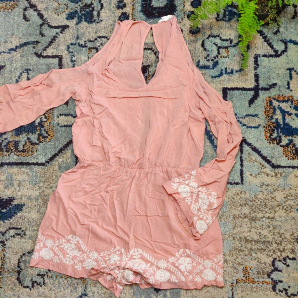 Cold shoulder romper